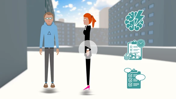 In einem Testvideo können Sie schnell Prototypen vorstellen und Zuseher*innen zu Feedback einladen.